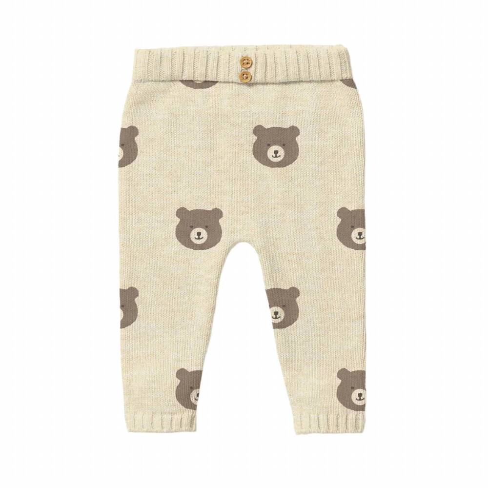NEW WILSON + FRENCHY kid's beary cute knit pants in cream